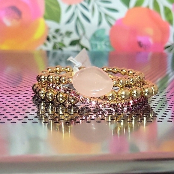 Jessica Simpson Set Of 3 Stackable Bracelets - Picture 2 of 3